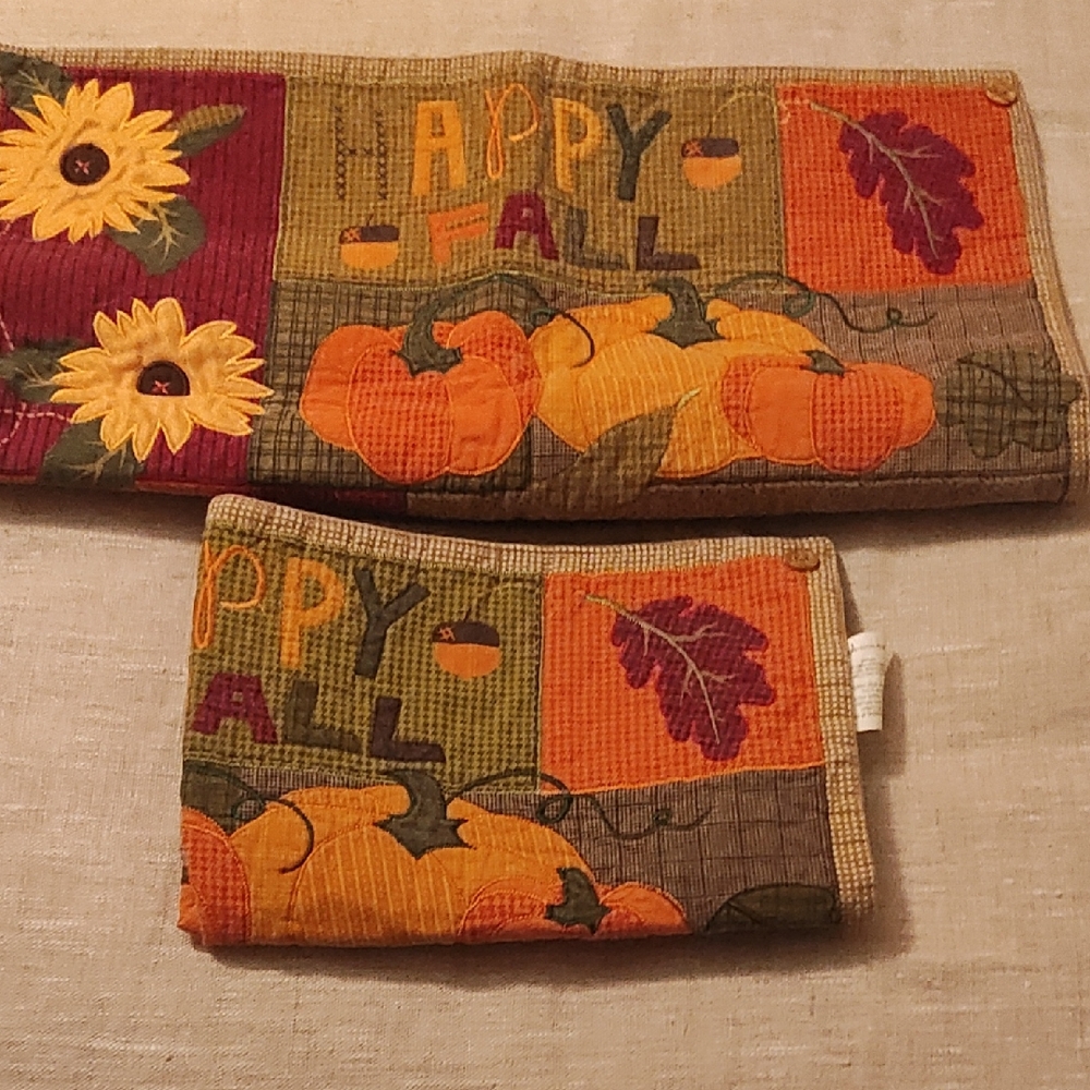 PUMPKIN HAPPY FALL PLACEMAT SET